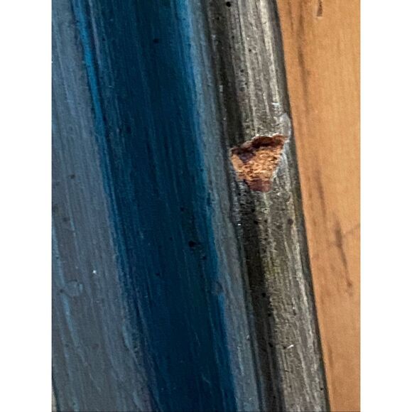 Framed K Maskell (Signed K Max) Sailing Ship Open Seas Painting 16” x 15” - Picture 5 of 6